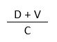 (D plus V) divided by C