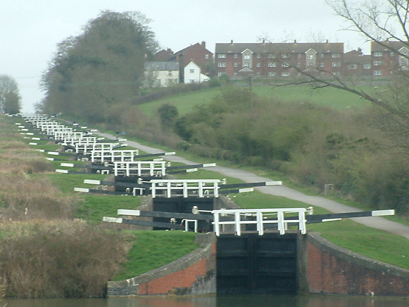 A flight of locks